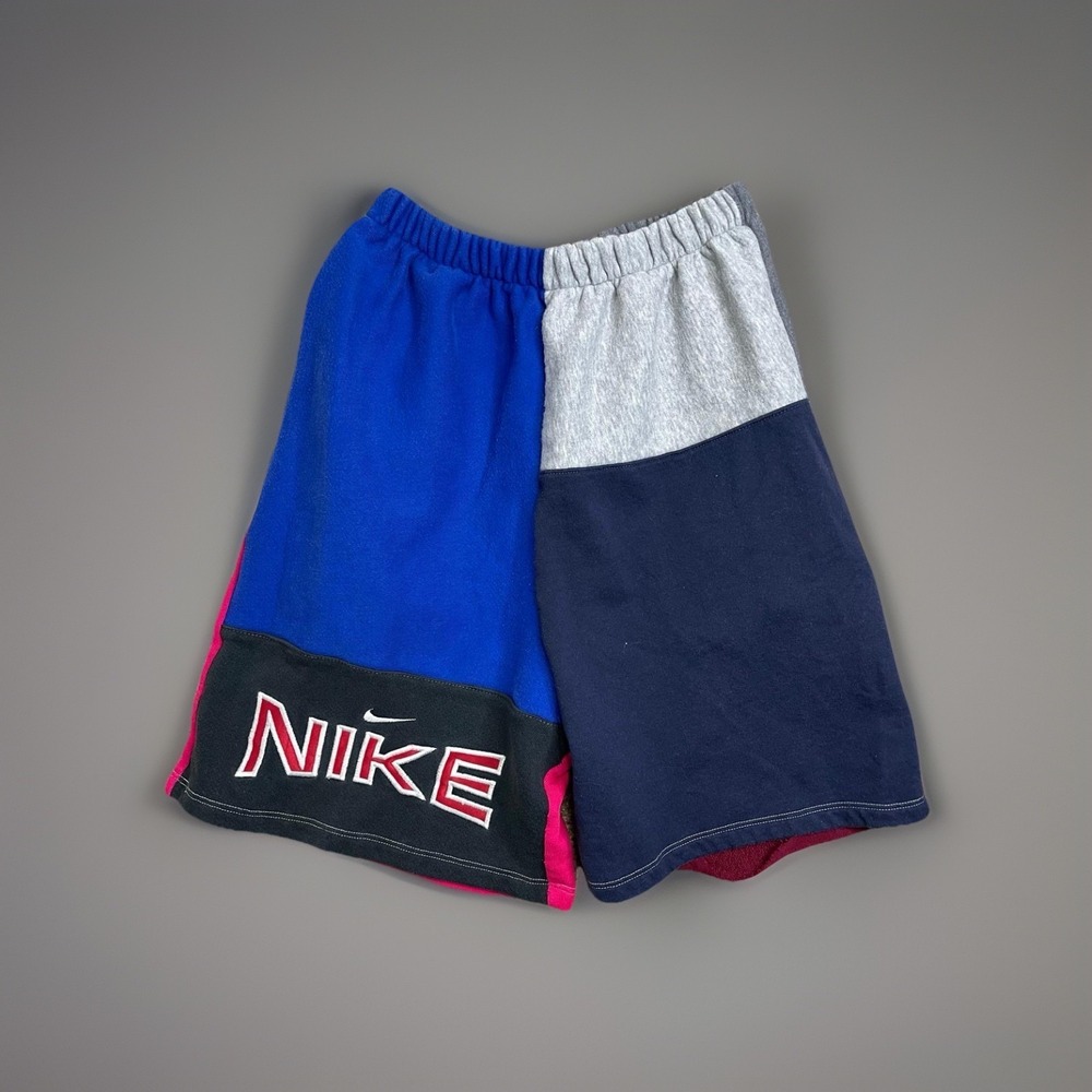 Nike Vintage Shorts‎ Mens Small Colorblock Big Logo Y2K USA Made Rare Fit